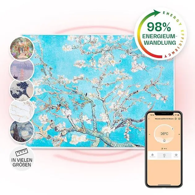 Инфракрасный обогреватель Klarstein Wonderwall Air Art Smart (10035120) - фото 2