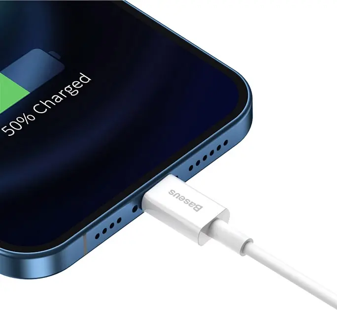 Кабель Baseus Superior Series Fast Charging Lightning 2.4A 1m White (CALYS-A02) [86017] - фото 6