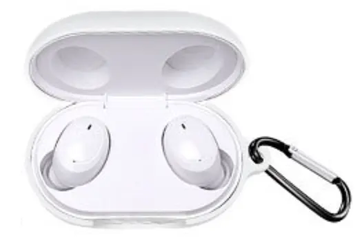 Чохол-накладка DK Silicone Candy Friendly з карабіном для Oppo Enco W11/W12 (white) - фото 2