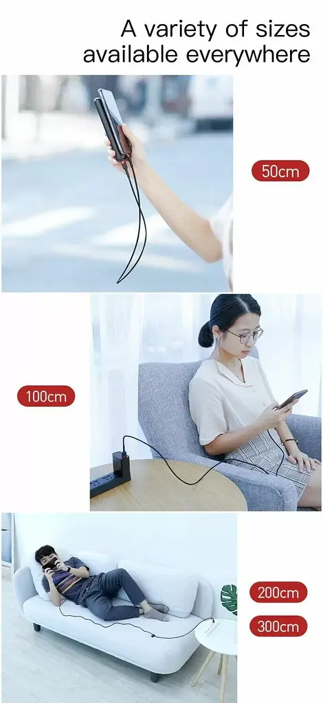 Кабель Baseus Cafule Micro USB 2m (CAMKLF-C91) Red/Black [69672] - фото 6