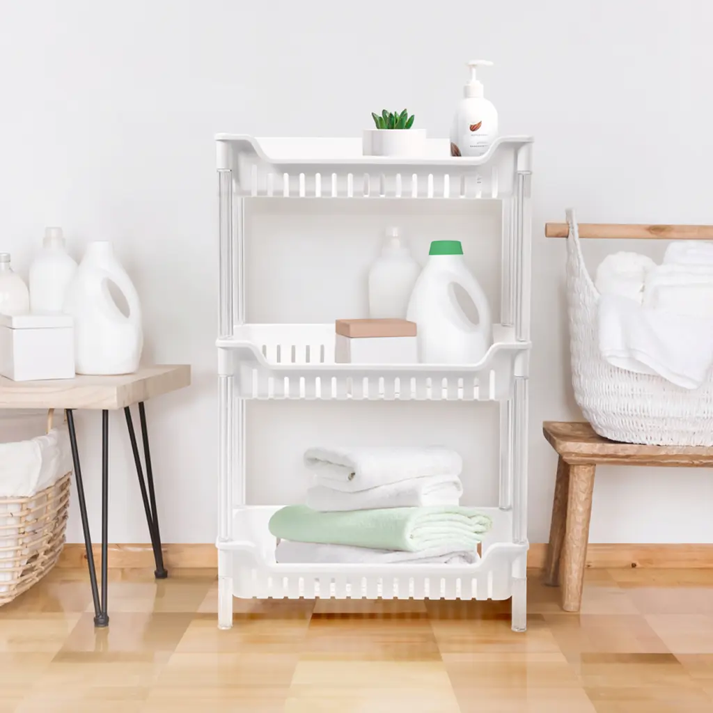 Етажерка трьохрівнева MVM, біла (FH-05 WHITE) - фото 7