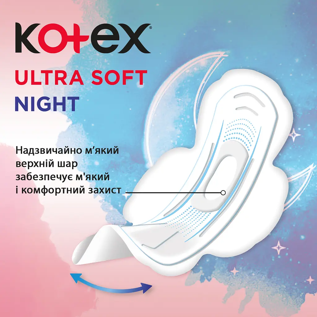 Прокладки гігієнічні Kotex Ultra Soft Night Quadro 22 шт - фото 4