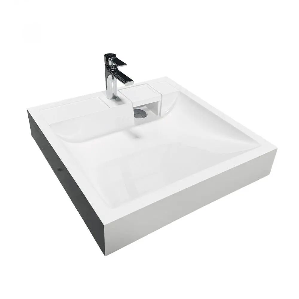 Умивальник на пральну машину без переливу Adamant Washer New White штучний камінь - фото 7