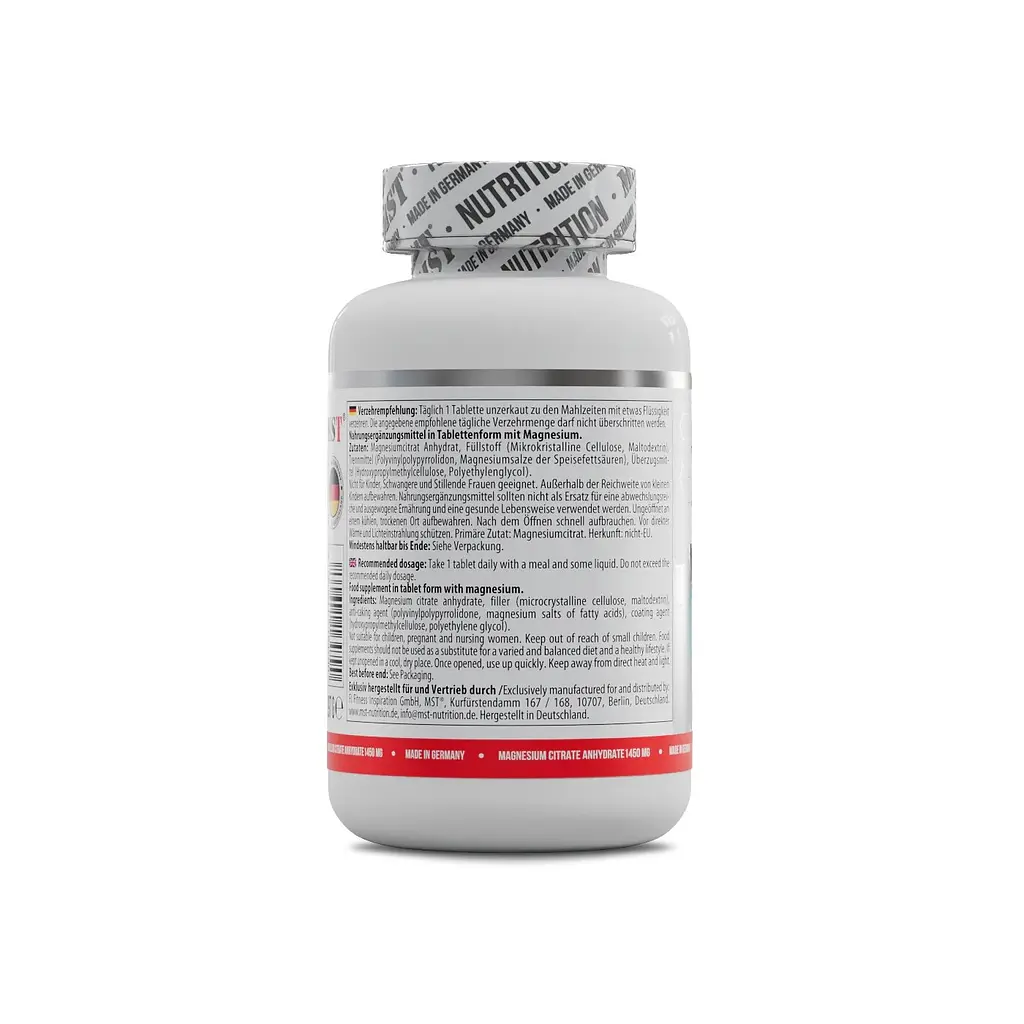 Цитрат магния MST Nutrition Magnesium Citrate 200 mg, 180 таблеток - фото 3