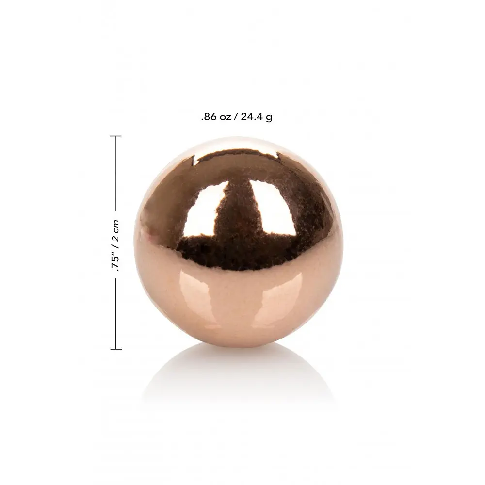 Вагинальные шарики CalExotics Climax Weighted Kegel Balls Nickel-Free Rose Gold - фото 3