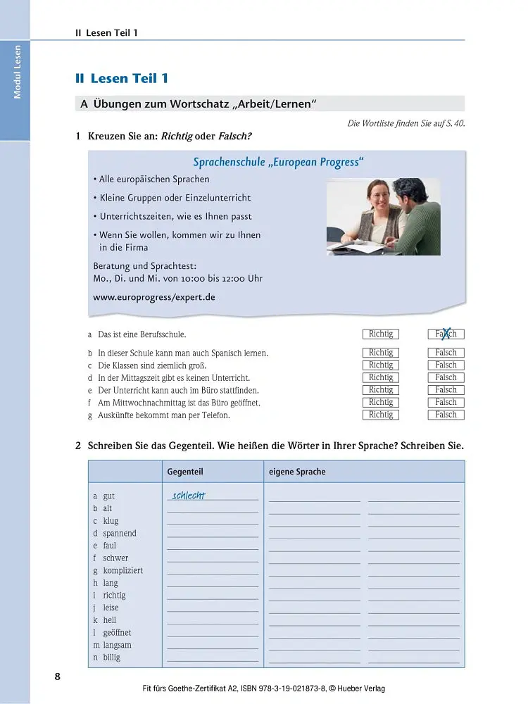 Fit furs Goethe-Zertifikat A2 Deutschprüfung für Erwachsene mit Audio-CD - Йоганнес Гербес - фото 2