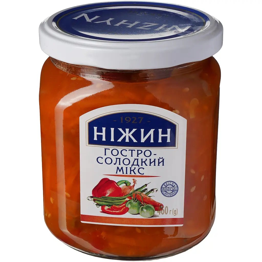 Салат овочевий Ніжин Гостро-солодкий мікс 460 г - фото 2