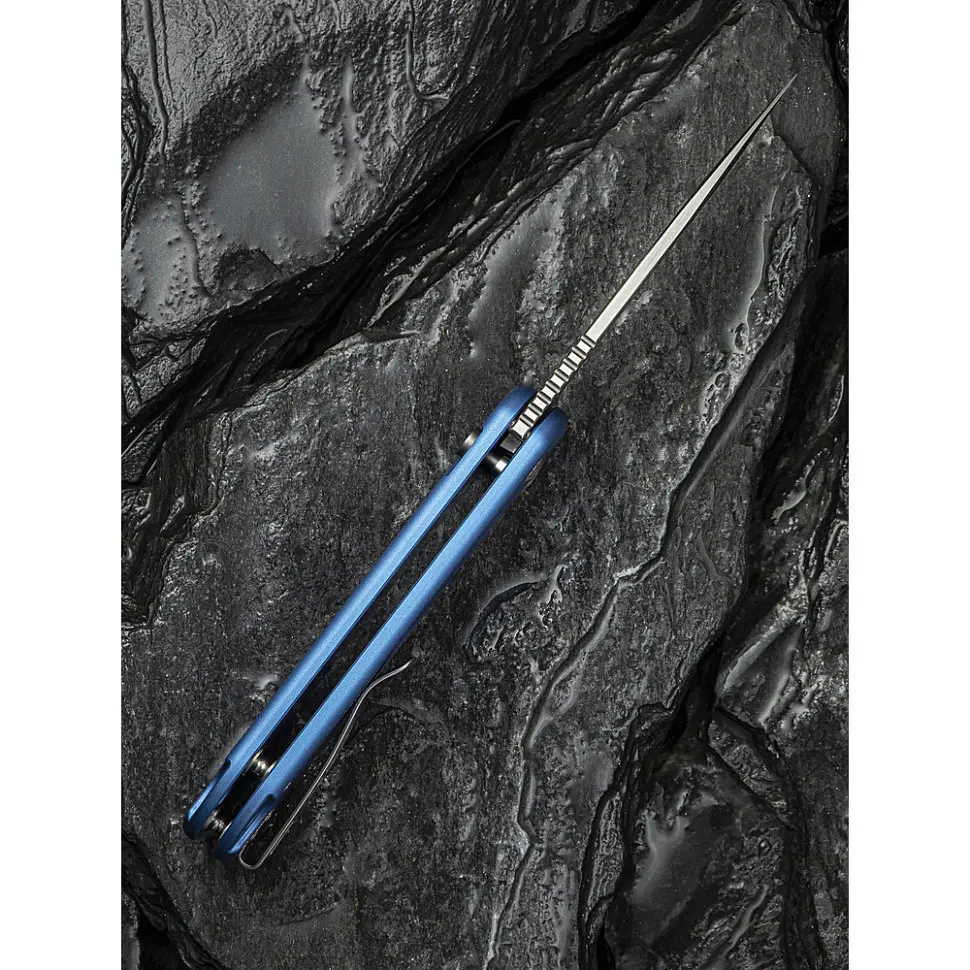 Ніж складаний кишеньковий Civivi Elementum II, (7.5 см) Nitro-V / Aluminum синій - фото 16