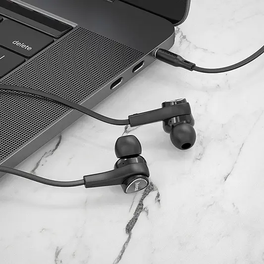 Проводные наушники Hoco M66 Passion in-line control eaphones with mic Hi-Res, 3.5mm, 1.2m, black - фото 5