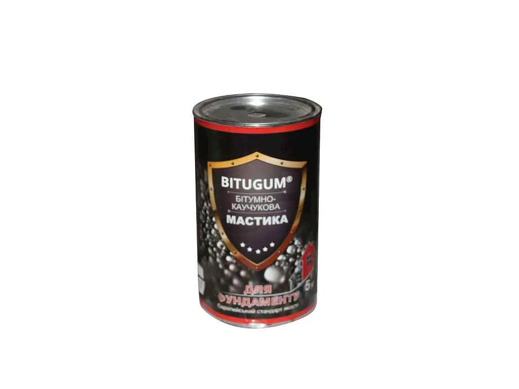Мастика BITUGUM бітумно-каучукова фундамен 5кг
