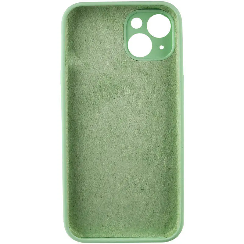 Чохол Silk Full Camera Protective (AA) NO LOGO для Apple iPhone 13 (6.1") Зелений / Pistachio - фото 4