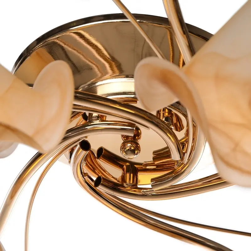 Люстра потолочная Brille классическая E14 40W G (LK-277C/5) - фото 5