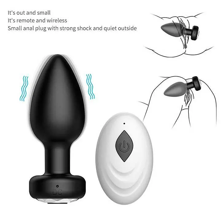 Анальная пробка Magic Motion Equinox USB с Д/У - Черный - 9*3,5 см - Анальные игрушки - фото 4
