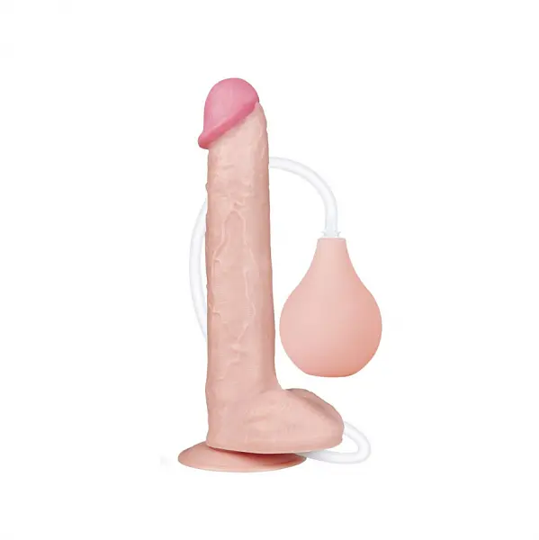 Фалоімітатор з еякуляцією LoveToy Squirt Extreme Dildo Flesh 11, 28х4.8 см