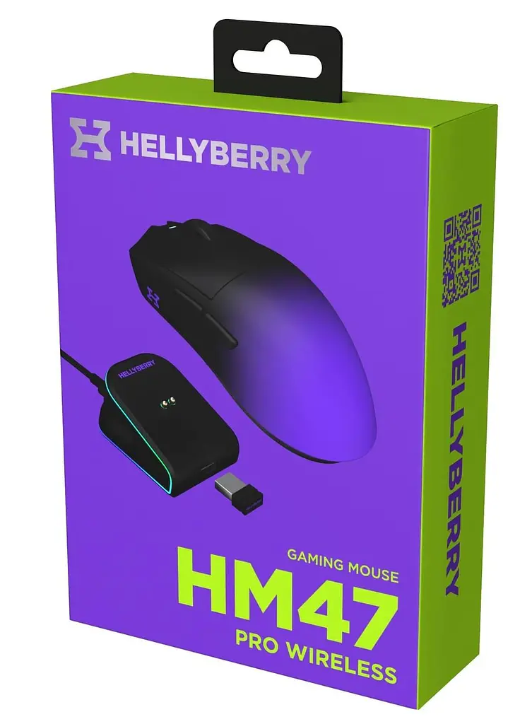 Миша HATOR Hellyberry HM47 PRO wireless Black Violet Gradient (HM47PRO_black_violet) - фото 10