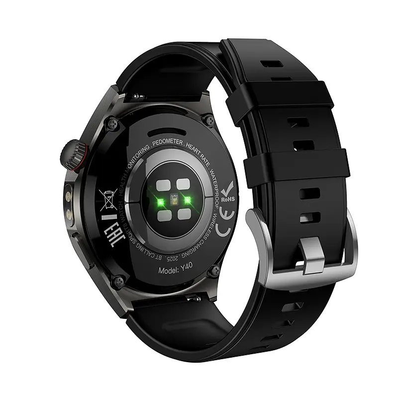 Смарт-годинник HOCO Y40 38mm. 315 mAh. IP68 Smart watch(call version) Black - фото 7