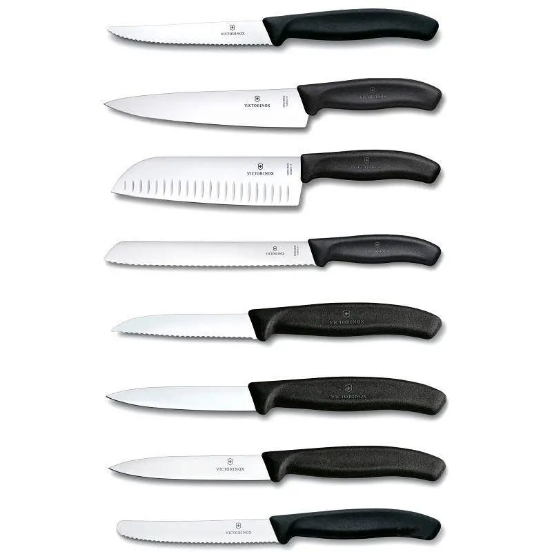 Набір кухонний Victorinox SwissClassic Cutlery Block 8шт з чорн. ручкою з підставкою (8 ножів) - фото 5