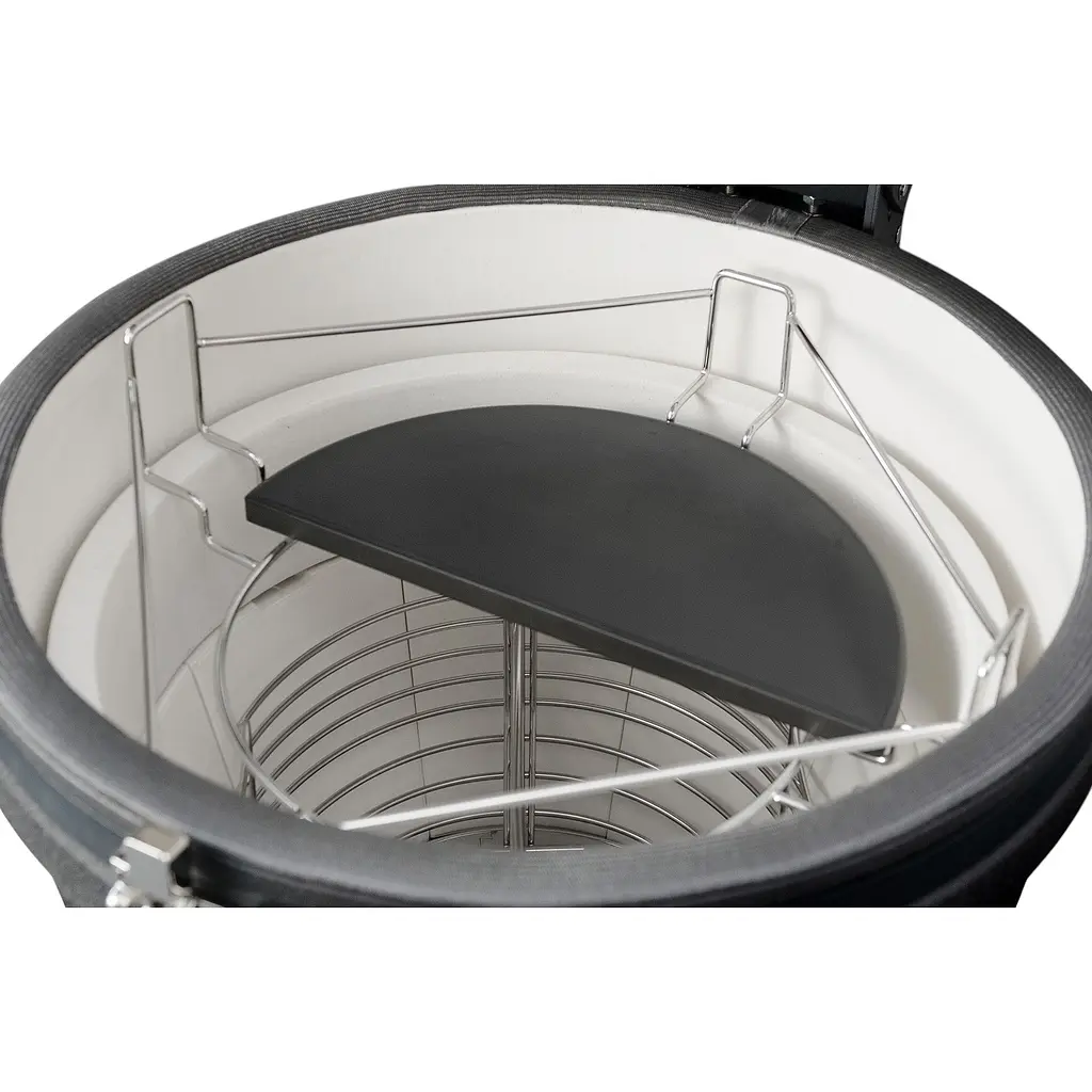 Керамический угольный гриль Grilli Kamado L 5 в 1 с системой BBQ Block Fire (749777) - фото 13