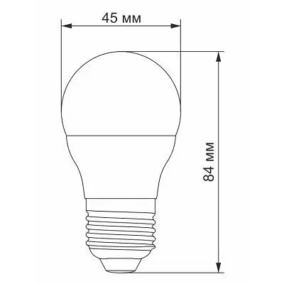 Лампочка TITANUM G45 6W E27 3000K (TLG4506273) - фото 3
