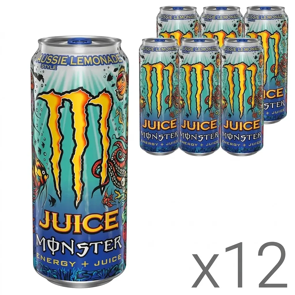 Напій енергетичний безалкогольний Monster Energy Aussie Lemonade з/б 0.5 л 12 шт.