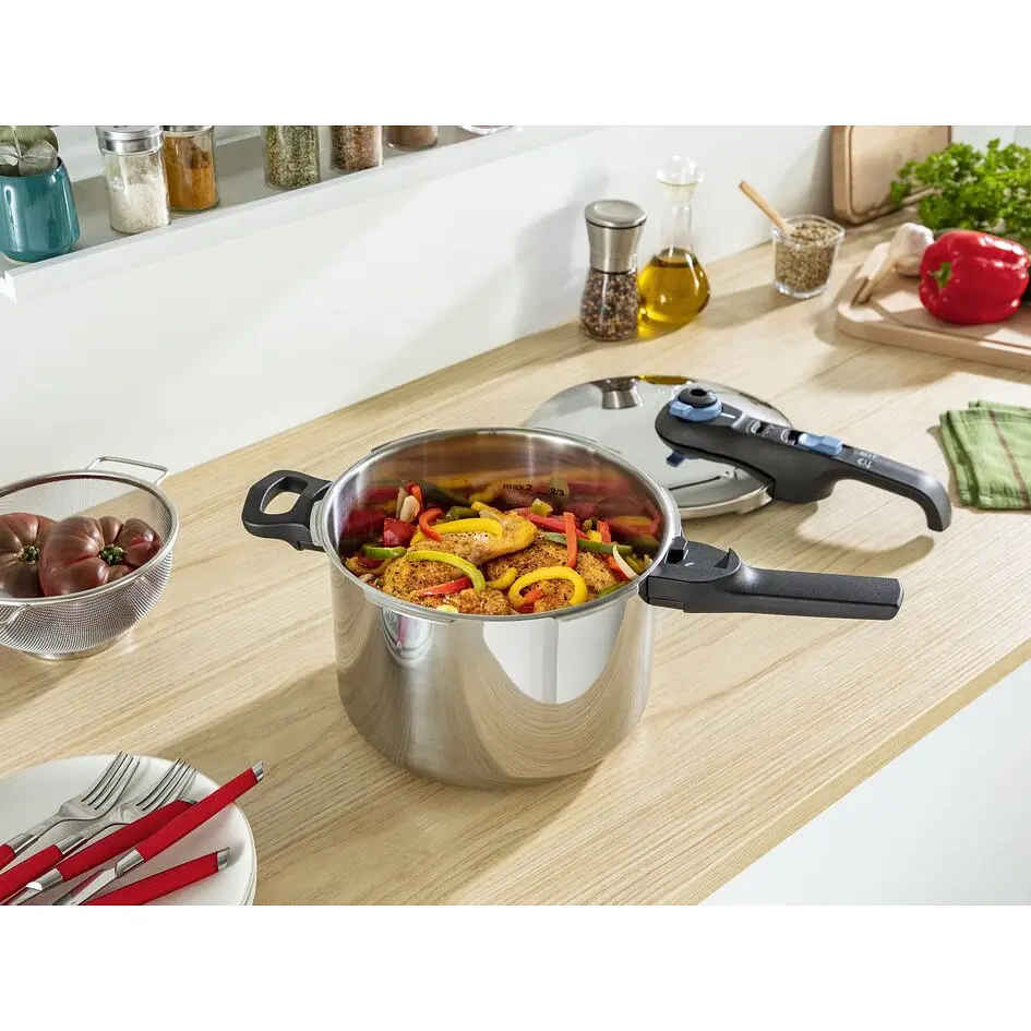 Скороварка Tefal Secure Trendy з паровим кошиком 6 л (P2580701) - фото 6