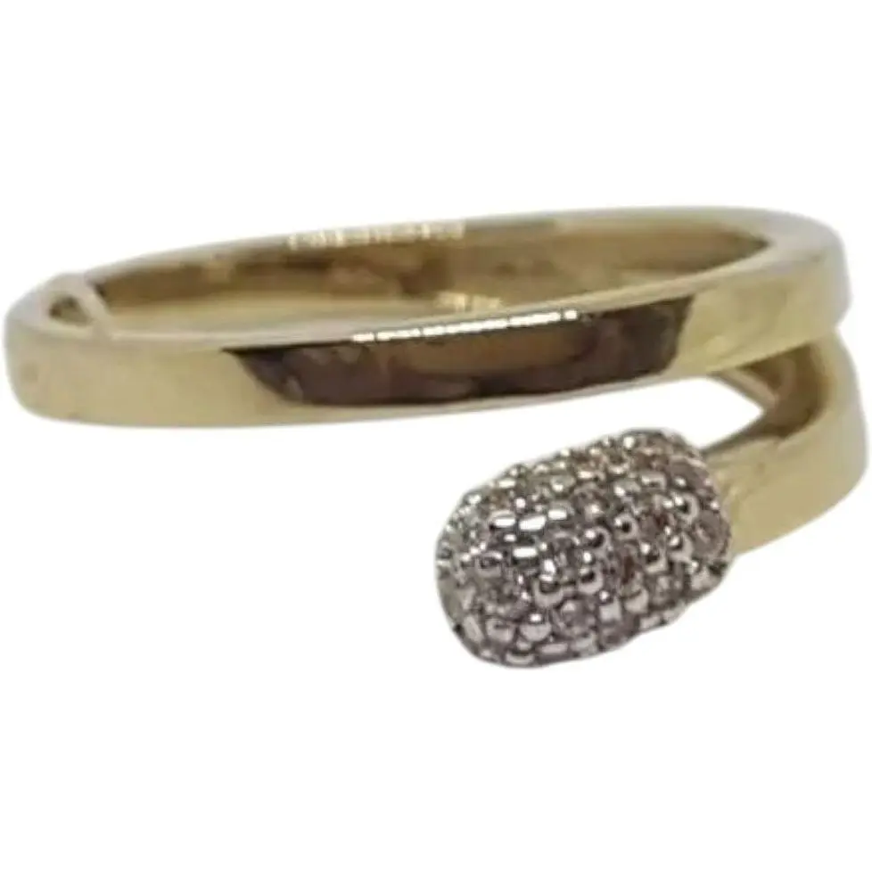 Золоте кільце Імперія золота Сірник з фіанітами. КВ1335ЛИ 17 - фото 1