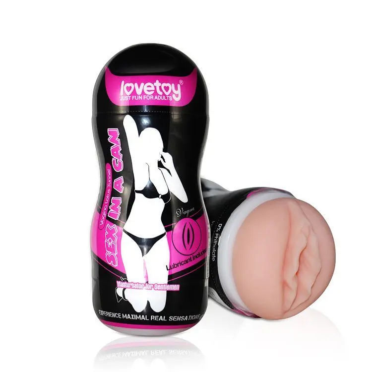 Мастурбатор-вагіна Lovetoy Sex In Can Lotus Tunnel, 16,5х6,5 см (тілесний)