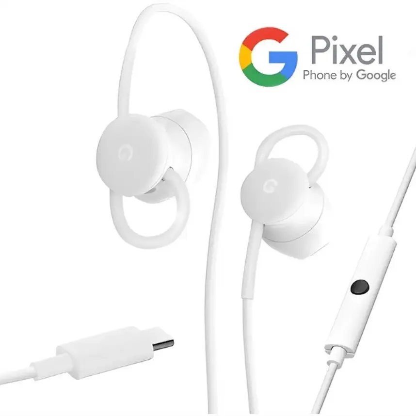 Навушники дротові Google Pixel EarBuds USB-C (GA00485) білі - фото 6