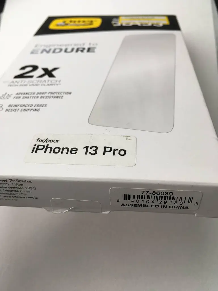 Захисне скло протиударне OtterBox Alpha Glass Endure 2X для iPhone 14/13/13 Pro (77-86039) - фото 2