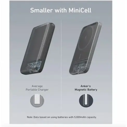 Зовнішній акумулятор Anker 621 Magnetic 5000mAh (A1610012) чорний - фото 8