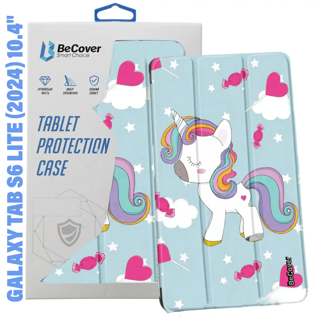 Чохол до планшета BeCover Smart Case Samsung Tab S6 Lite (2024) 10.4" P620/P625/P627 Unicorn (710835) - фото 2