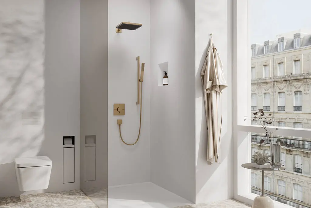 Термостат для душу Hansgrohe ShowerSelect Comfort E brushed bronze 15572140 - фото 3