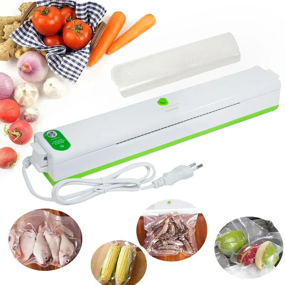 Вакуумний пакувальник для продуктів від мережі та пакети для вакууматора 100W - фото 2