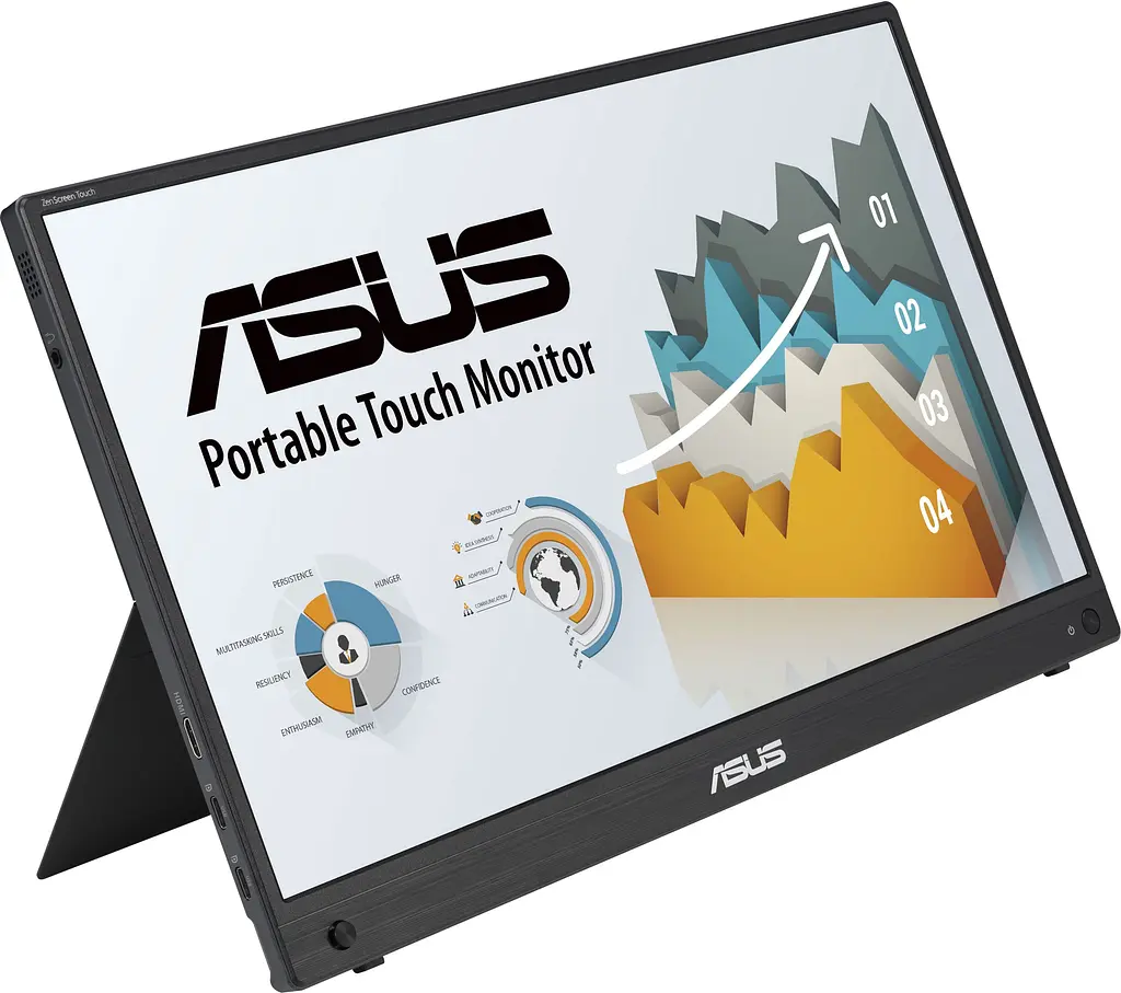 Монітор портативний Asus 15.6" ZenScreen MB16AMTR mHDMI 2xUSB-C MM IPS 7800mAh Touch Case teh0014264 - фото 3