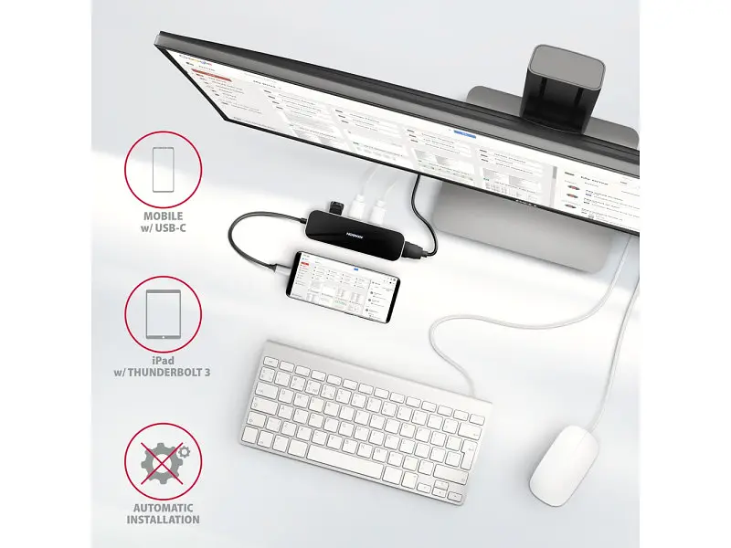 USB-хаб AXAGON USB-C 6 in1 0.2м (HMC-6H4A) - фото 6