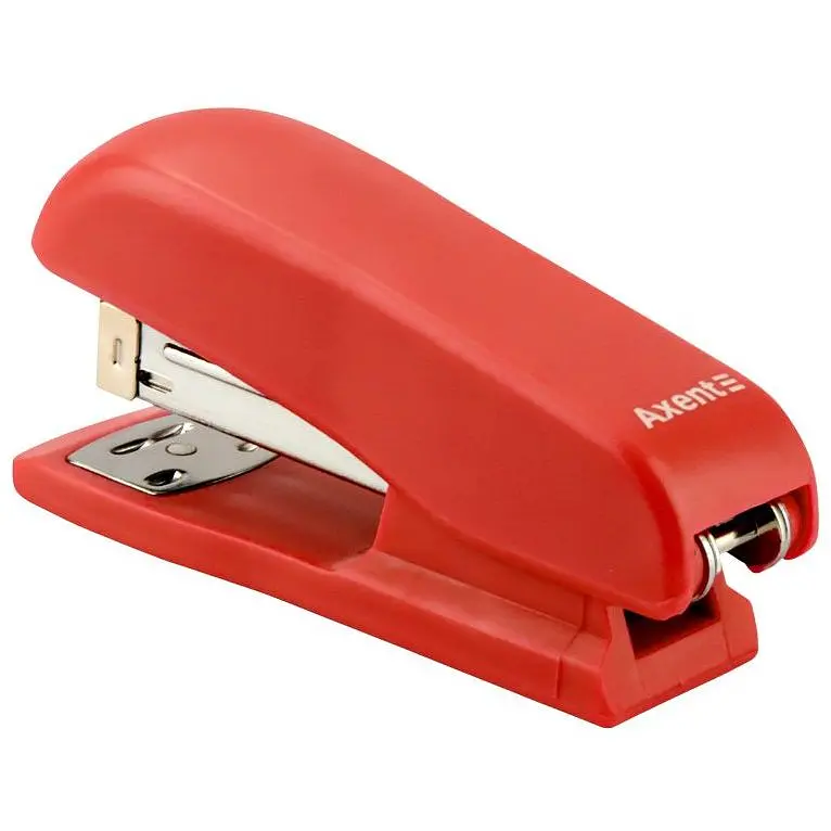 Степлер канцелярський Axent Standard №24/6, 20 аркушів червоний (4223-06-A) - фото 2