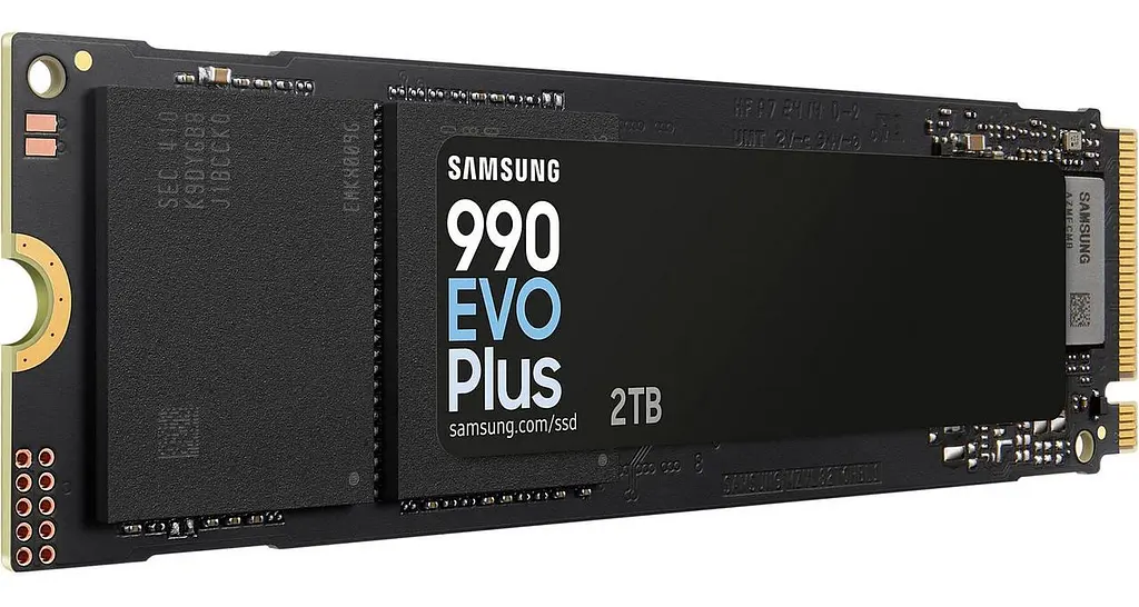 Накопичувач SSD 2ТB Samsung 990 EVO Plus M.2 2280 PCIe 5.0 x2 NVMe V-NAND TLC (MZ-V9S2T0BW) - фото 3