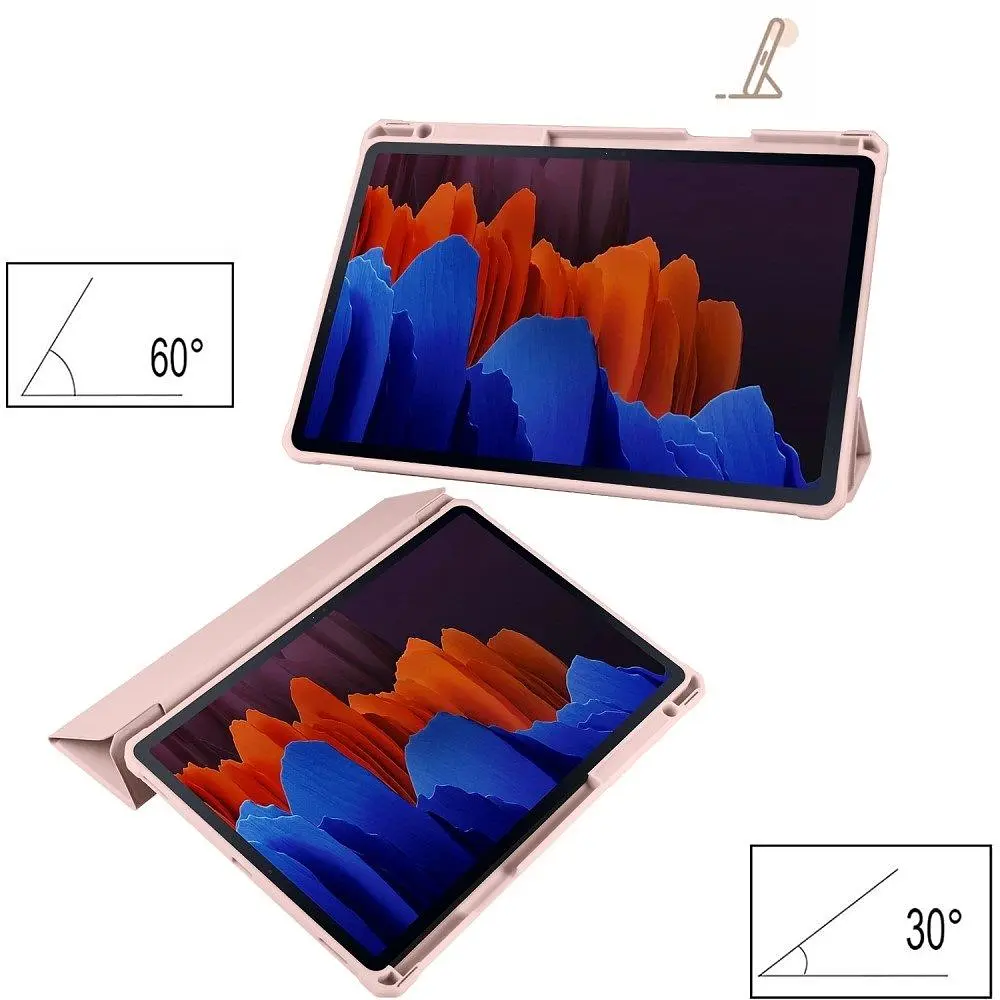 Чохол TPUCristal SlimTPU Spen holder Samsung Galaxy Tab S10 Fe 10.9 Світло-рожевий - фото 4