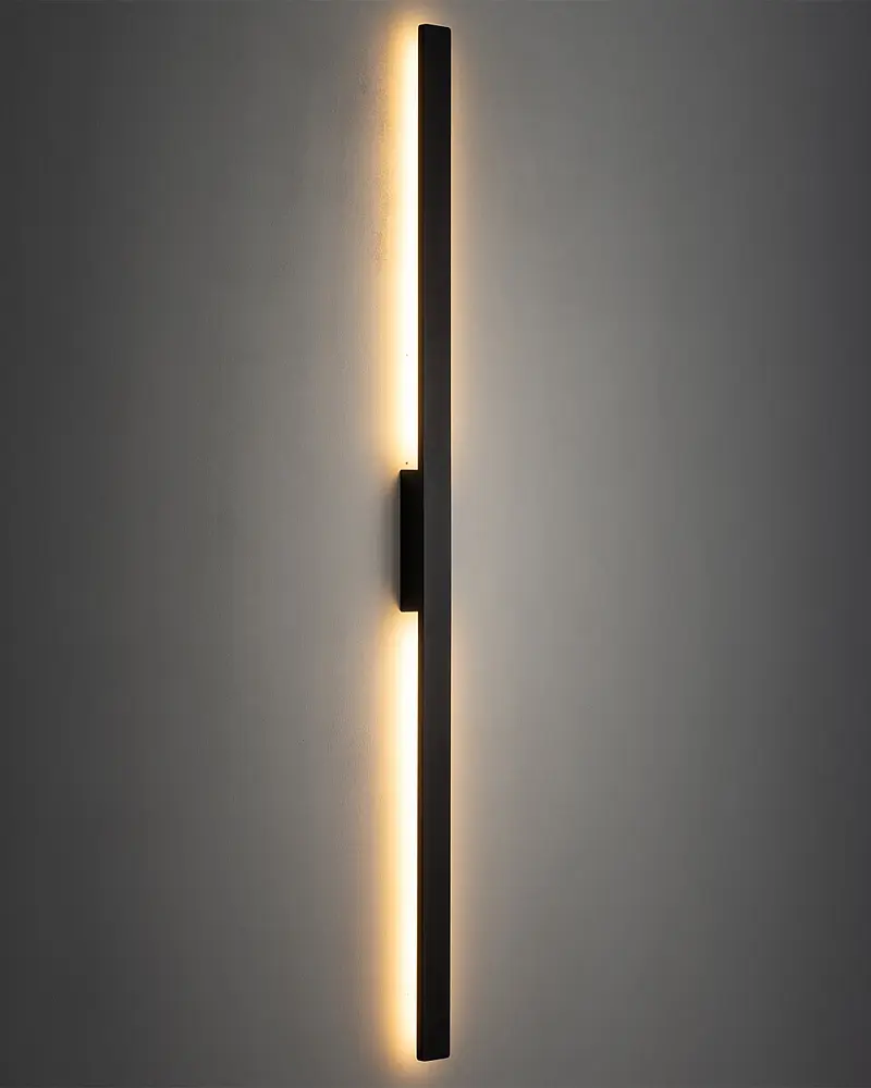 Світильник вуличний настінний Nowodvorski 11558 Demi LED L 1x24W 3000K 1500Lm IP54 чорний - фото 2