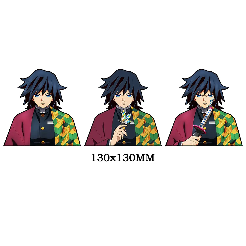 Голографічна наклейка Клинок що розсікає демонів Гію Томіока Demon Slayer Giyuu Tomioka - фото 1