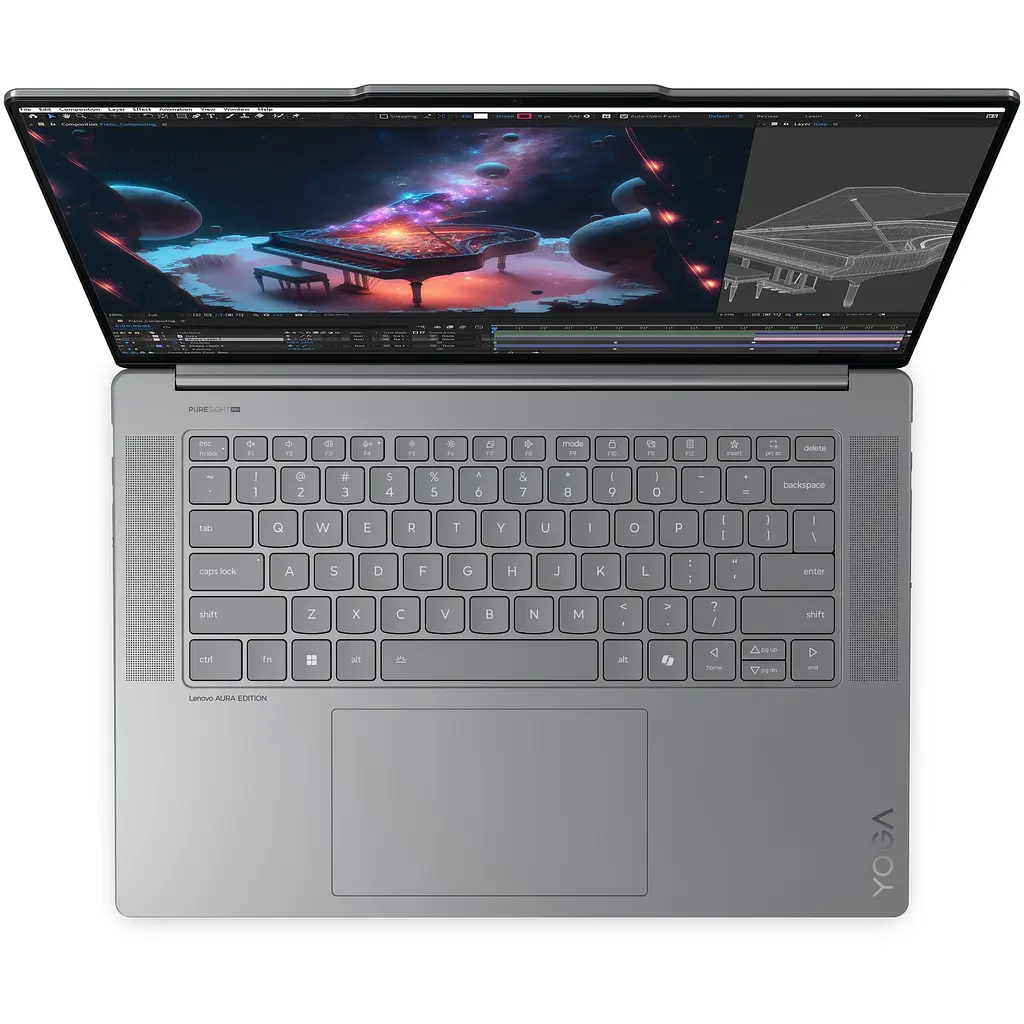Ноутбук Lenovo Yoga Slim 7 15ILL9 Intel Core Ultra 7 258 В до 4, 8 ГГц, 15, 3 дюйма, 2, 8K WQXGA+, IPS, 120 Гц, сенсорным экраном, 32 ГБ LPDDR5x, 1 ТБ SSD, Intel Arc, Windows 11 Home, Luna Grey - фото 5