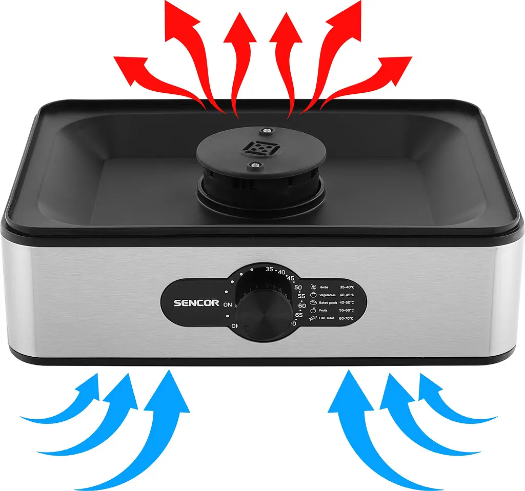 Сушарка для продуктів Sencor SFD950SS 240 Вт 5 піддонів - фото 9
