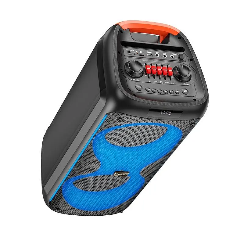Акустика бездротова-караоке колонка Hoco HA7 Leader wireless dual-mic outdoor BT speaker - фото 3