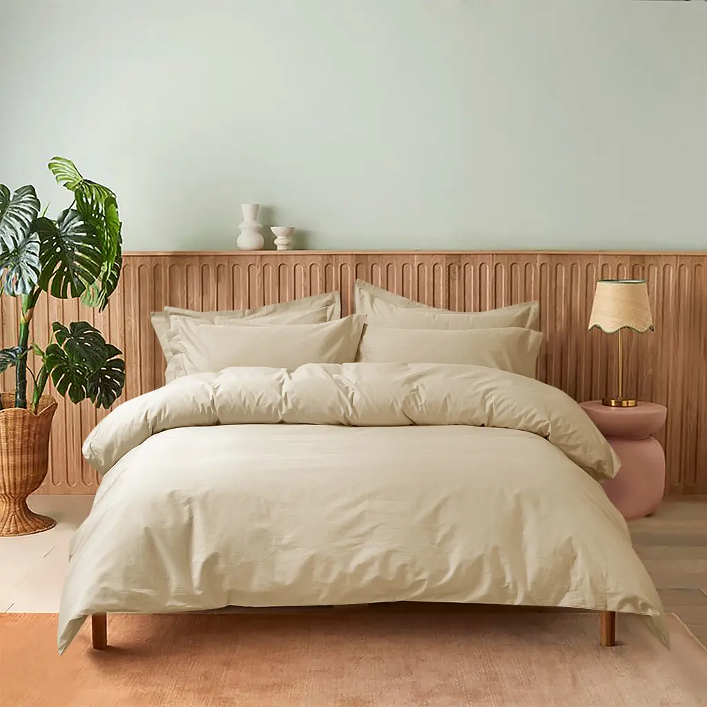 Постельное белье Lotus Home - Rebeca бежевый семейный - фото 2