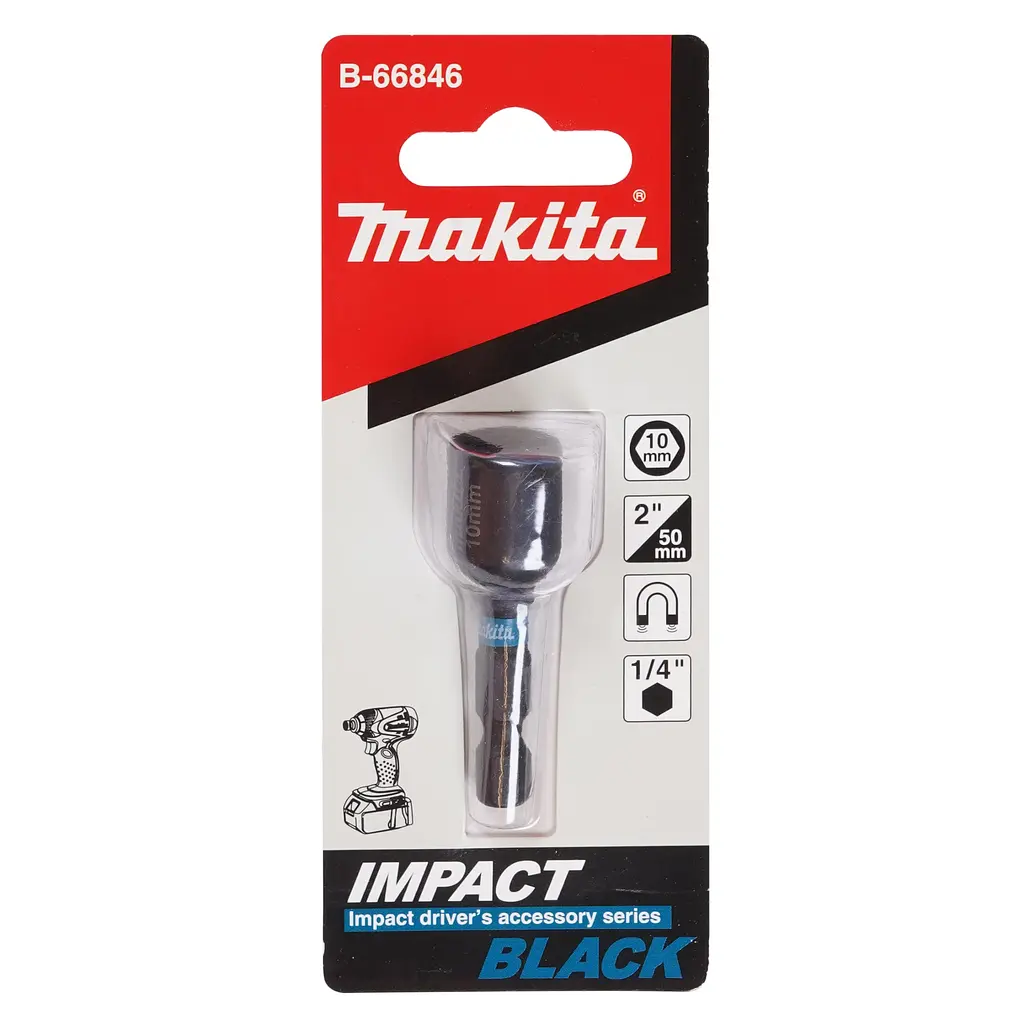 Головка торцева торсіонна 10 мм з магнітним фіксатором Makita Impact Black B-66846 - фото 4