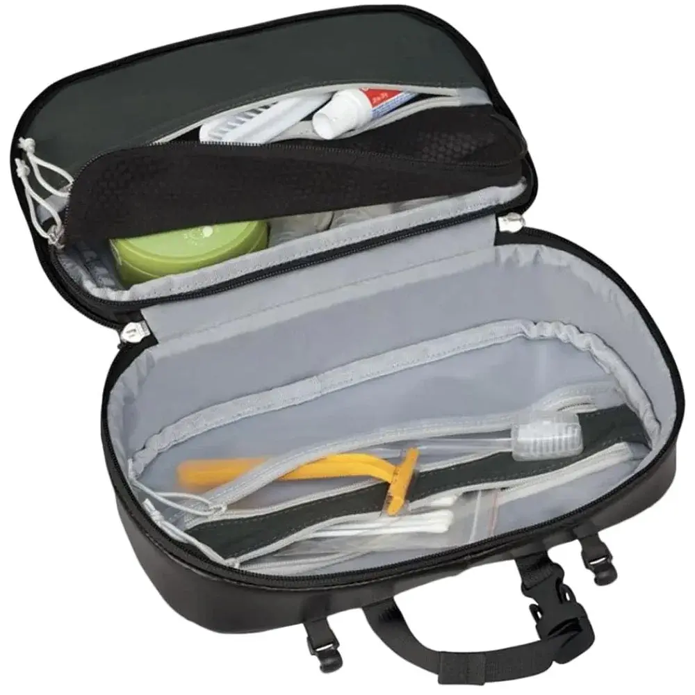 Органайзер Osprey Transporter Hanging Toiletry Kit raven black/black - фото 4