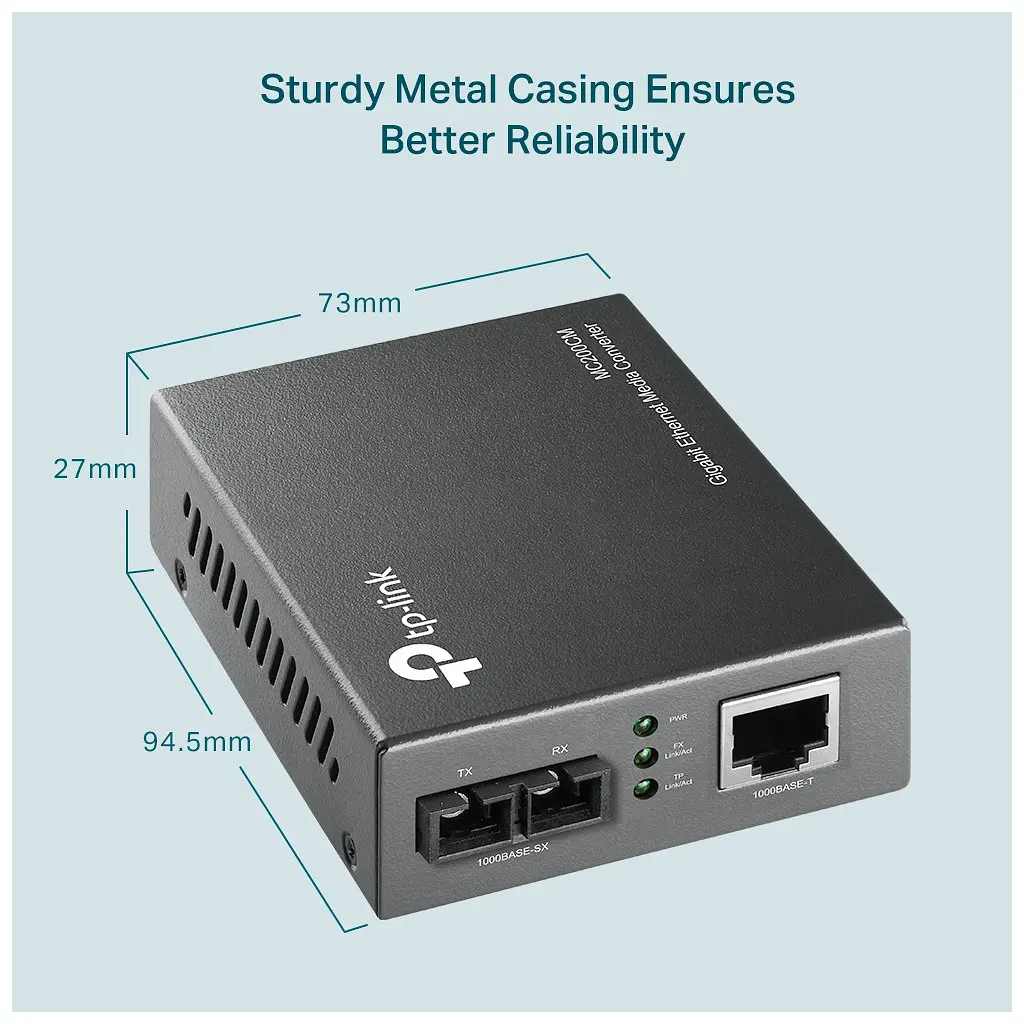 Медіаконвертер TP-Link MC200CM - фото 2