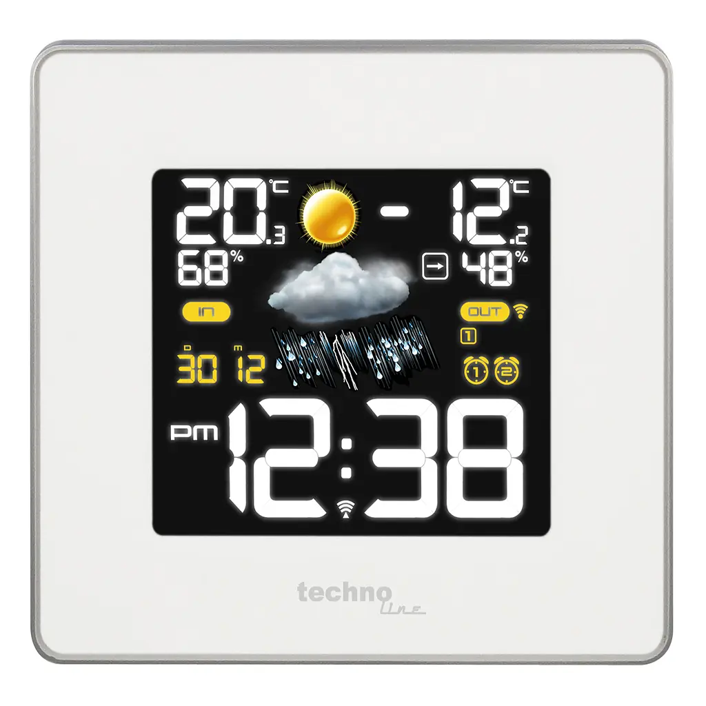 Метеостанція Technoline WS6440 White цифрова, Білий - фото 4