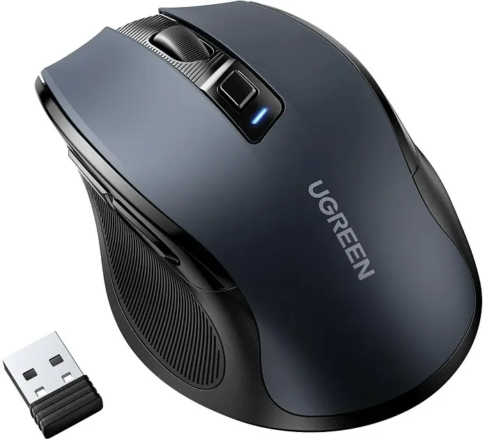 Бездротова мишка UGREEN MU006 Ergonomic Wireless блакитний (90545)