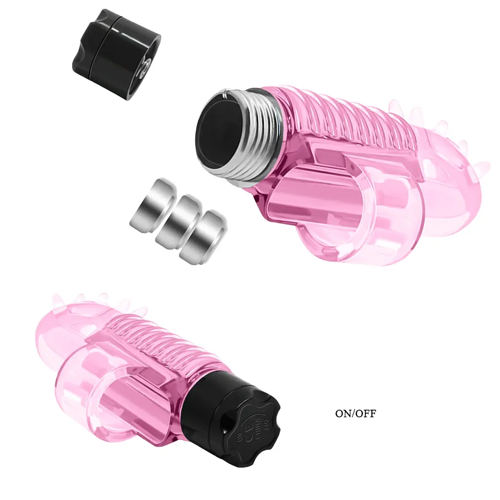 Міні-вібратор на палець Baile Finger 7.6 см рожевий - фото 14